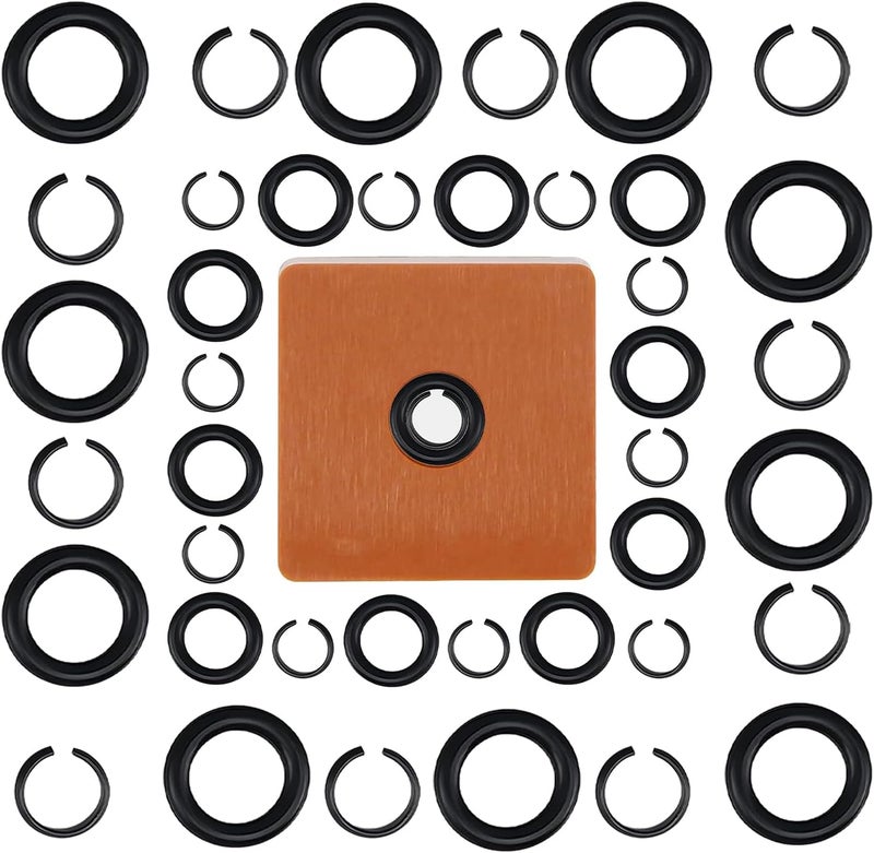 GnDaYoug (10+10 Sets) 3/8" & 1/2" Impact Wrench Retainer Rings Kit with O-Rings & Anvil Tool – Compatible with 3/8” & 1/2” Milwaukee Standard Electric/Pneumatic Impact Wrenches - Image 1